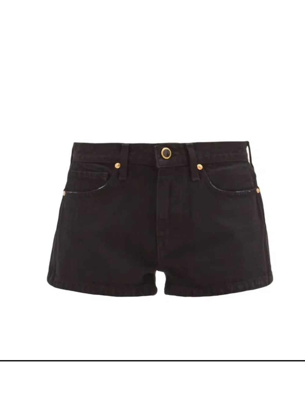 Khaite Charlotte Mid Rise Denim Short